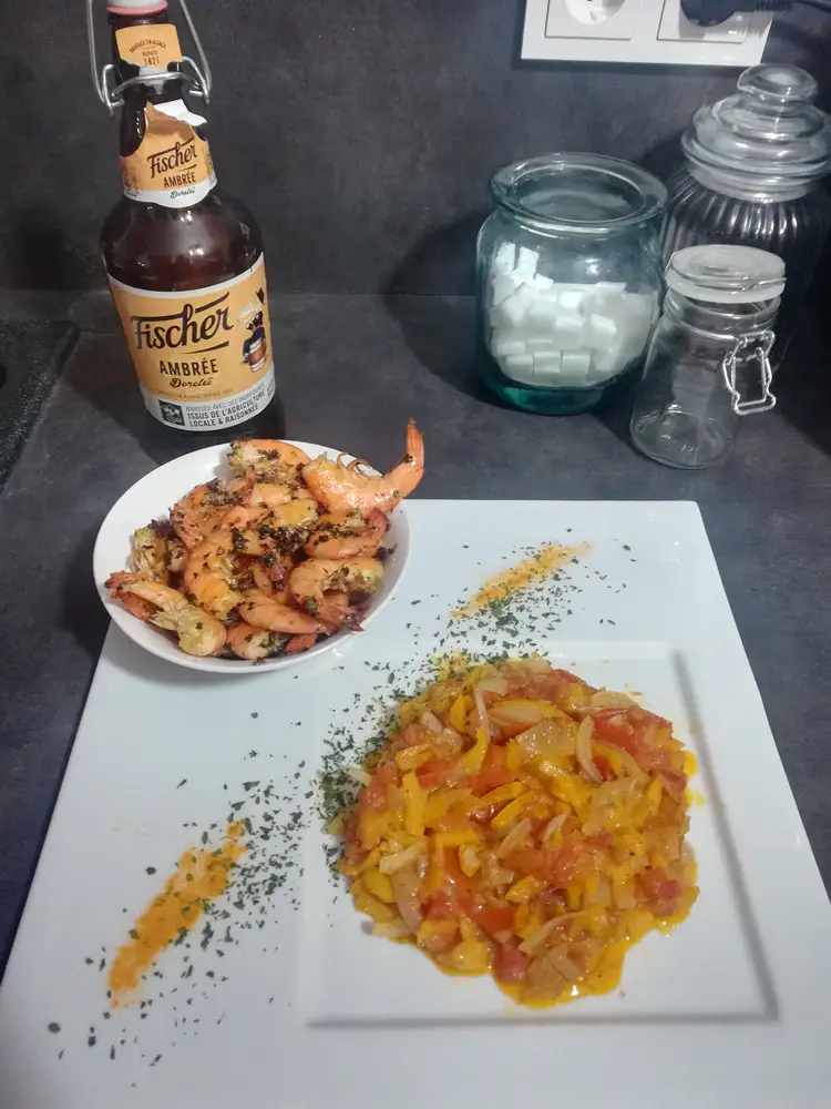Purée et poulet