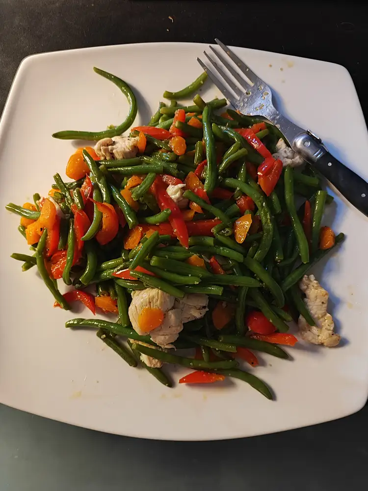 Purée et poulet