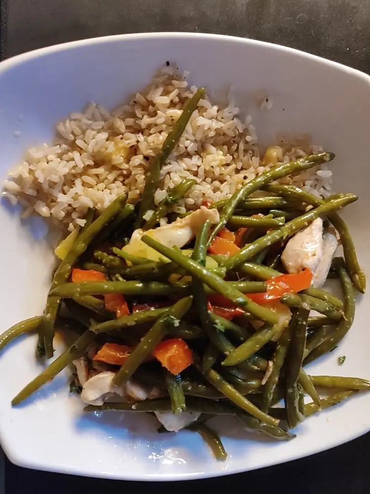 Purée et poulet